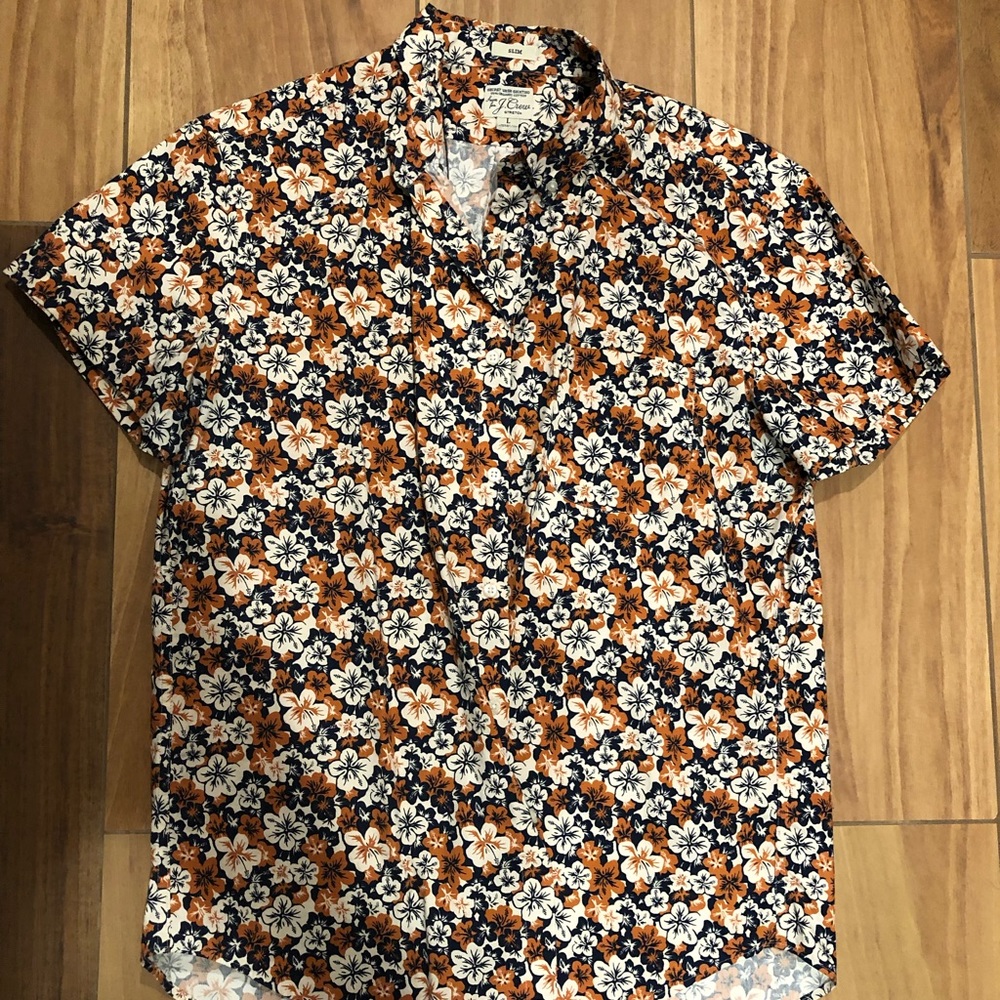Mens casual button down shirt L J-Crew